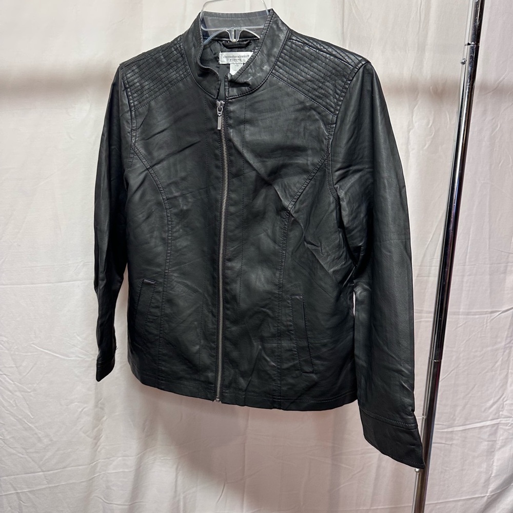 Christopher & Banks Black Leather Jacket